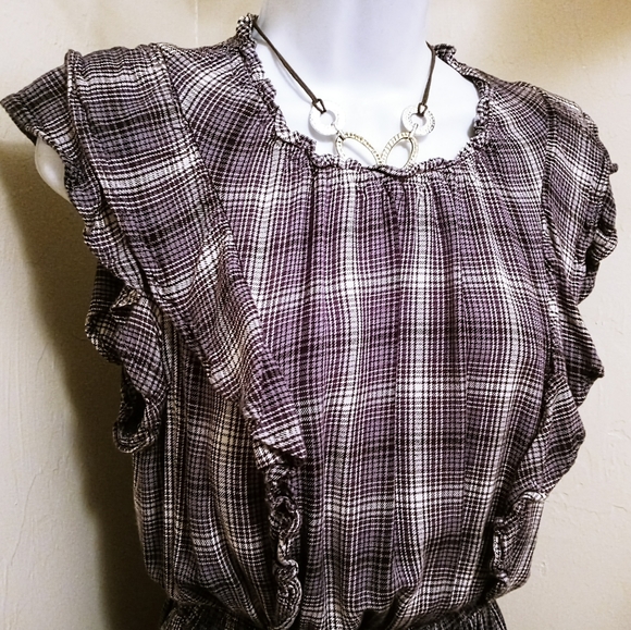 UNIVERSAL THREAD PLAID DRESS - Picture 5 of 10